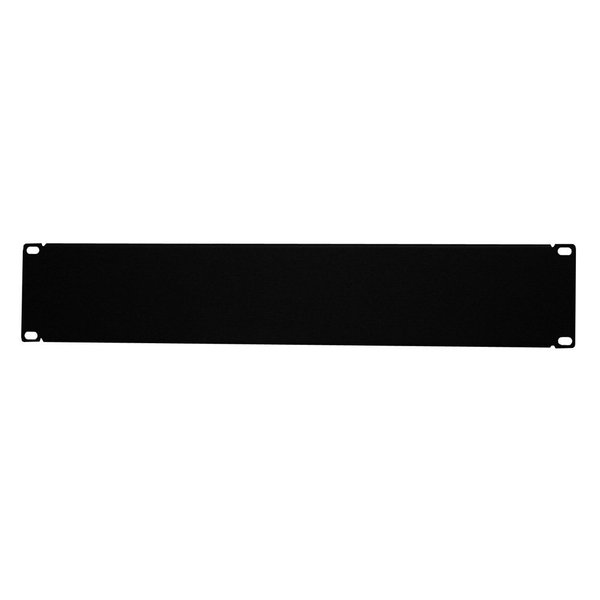 Quest Manufacturing Blank Filler Panel, 2U, 3.50in H x 19in , Black BP19-02